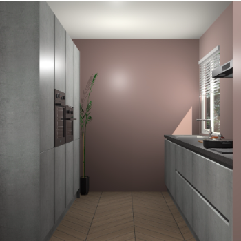 Beton Parelgrijs greeploze keuken Turijn 84038