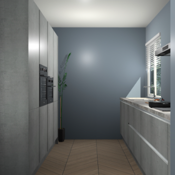 Beton Parelgrijs greeploze keuken Turijn 84041