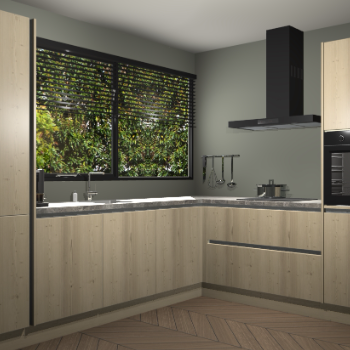 Vuren greeploze keuken Vogar 84639