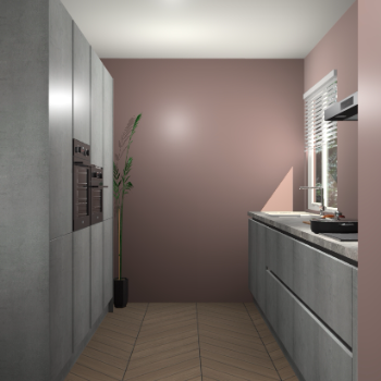 Beton Parelgrijs greeploze keuken Turijn 84044