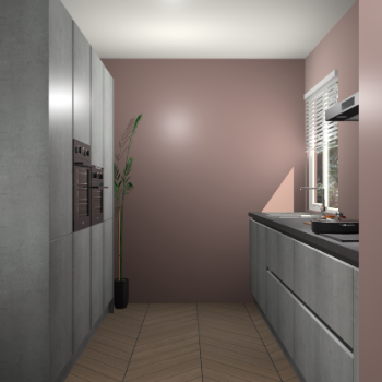 Beton Parelgrijs greeploze keuken Turijn 84056