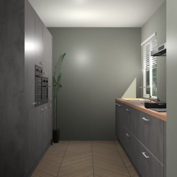 Beton Antraciet keuken Turijn 84118