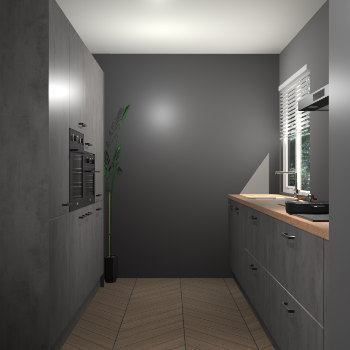 Beton Antraciet keuken Turijn 84122