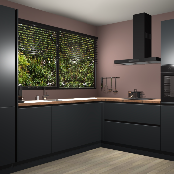 Onyxgrijs greeploze keuken Vogar 84357