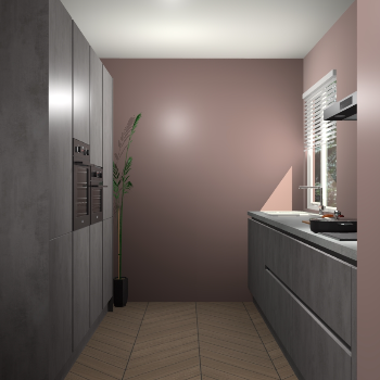 Beton Antraciet  greeploze keuken Turijn 84141