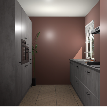 Beton Antraciet keuken Turijn 84145