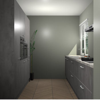 Beton Antraciet keuken Turijn 84148