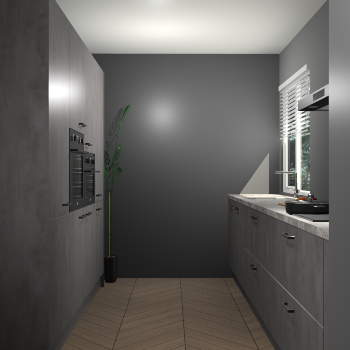 Beton Antraciet keuken Turijn 84152