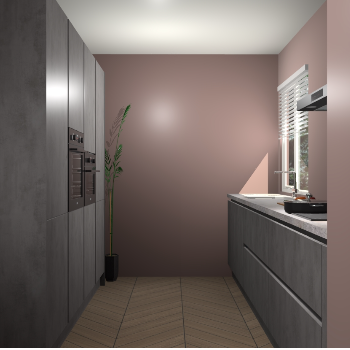 Beton Antraciet  greeploze keuken Turijn 84159