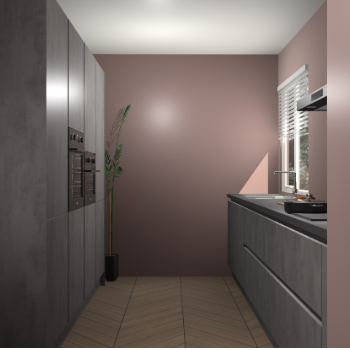 Beton Antraciet  greeploze keuken Turijn 84165