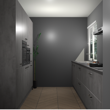 Beton Antraciet keuken Turijn 84146