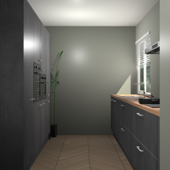 Beton Zwarte keuken Turijn 84228