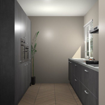 Beton Zwarte keuken Turijn 84271