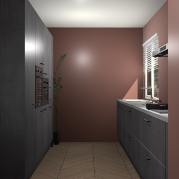 Beton Zwarte keuken Turijn 84273