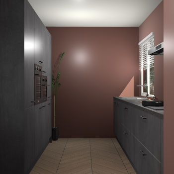 Beton Zwarte keuken Turijn 84280