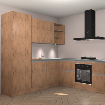 Astoria Eiken greeploze keuken Turek 73034