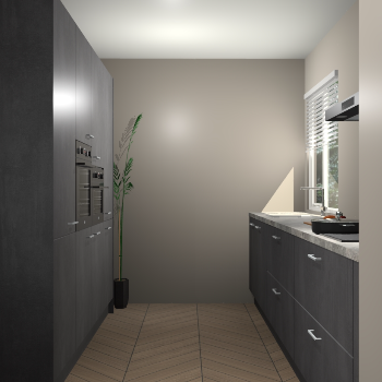 Beton Zwarte keuken Turijn 84323