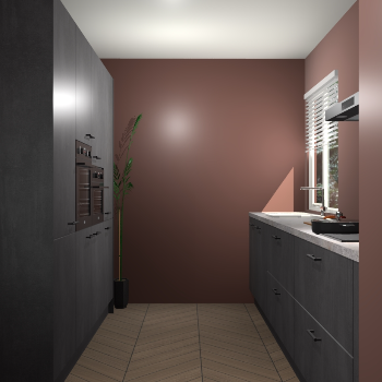 Beton Zwarte keuken Turijn 84331