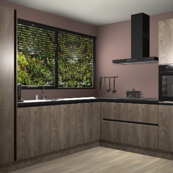 Cantaro eiken greeploze keuken Vogar 84524