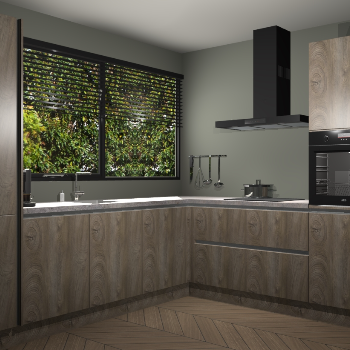 Cantaro eiken greeploze keuken Vogar 84533