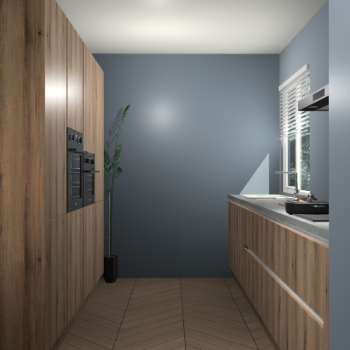 Goud Eiken greeploze keuken Turijn 83218