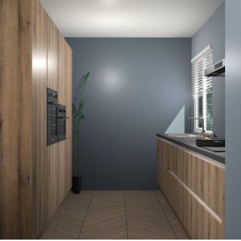 Goud Eiken greeploze keuken Turijn 83224