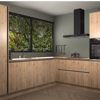 Madera natuur greeploze keuken Vogar 84360