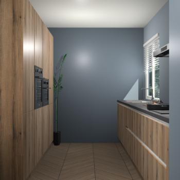 Goud Eiken greeploze keuken Turijn 83242