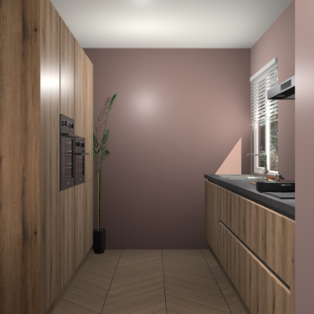 Goud Eiken greeploze keuken Turijn 83245