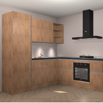 Astoria Eiken greeploze keuken Turek 73842