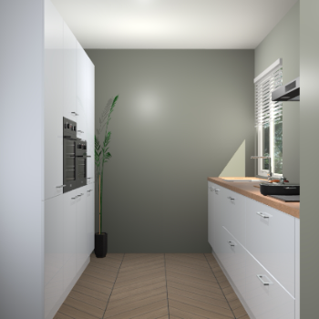 Sneeuwwitte hoogglans  keuken Turijn 83466