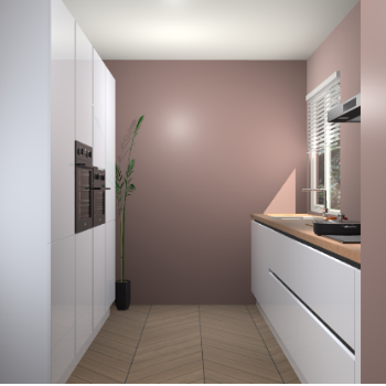 Sneeuwwitte hoogglans greeploze keuken Turijn 83471