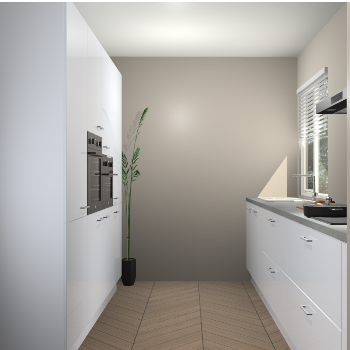 Sneeuwwitte hoogglans keuken Turijn 83513