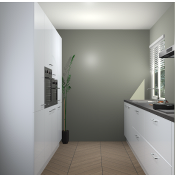 Sneeuwwitte hoogglans  keuken Turijn 83518