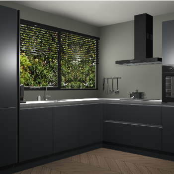 Onyxgrijs greeploze keuken Vogar 84421