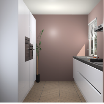 Sneeuwwitte hoogglans greeploze keuken Turijn 83523