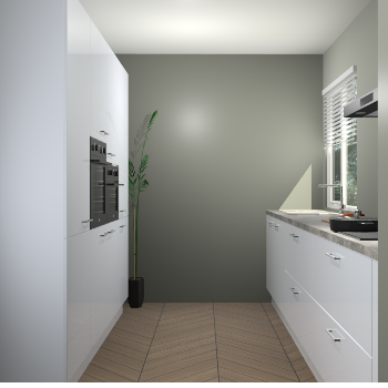 Sneeuwwitte hoogglans  keuken Turijn 83524