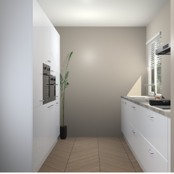 Sneeuwwitte hoogglans keuken Turijn 83525