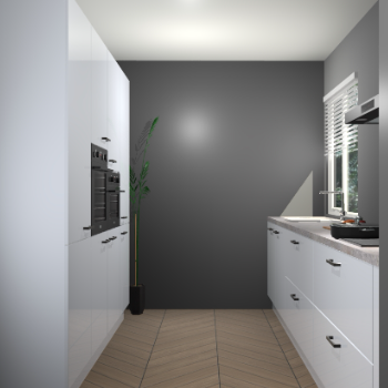 Sneeuwwitte hoogglans keuken Turijn 83534