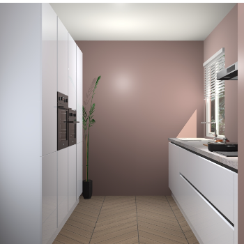 Sneeuwwitte hoogglans greeploze keuken Turijn 83535