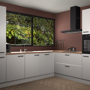 Zijdegrijze keuken Vogar 82855