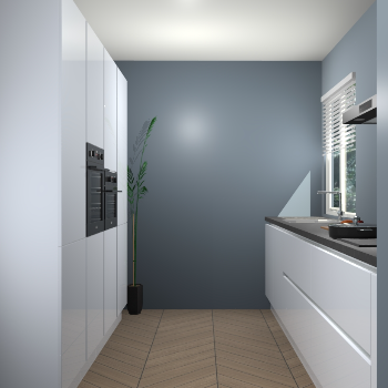 Sneeuwwitte hoogglans greeploze keuken Turijn 83538