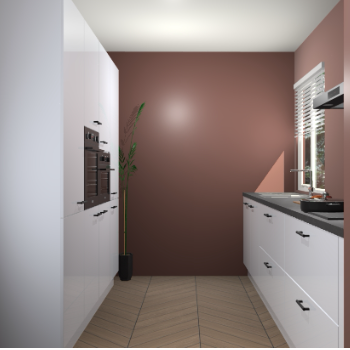 Sneeuwwitte hoogglans keuken Turijn 83539