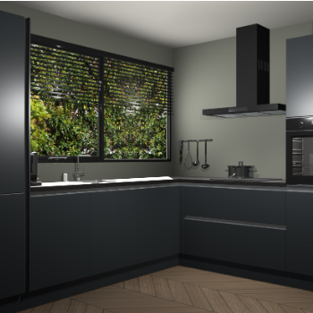 Onyxgrijs greeploze keuken Vogar 84429