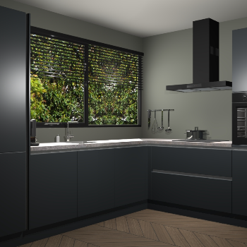 Onyxgrijs greeploze keuken Vogar 84441