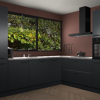 Onyxgrijs keuken Vogar 84442