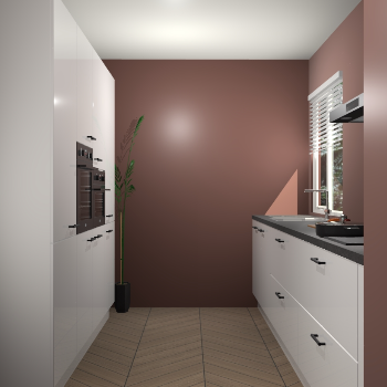 Zijdegrijze hoogglans keuken Turijn 83613