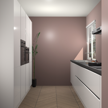 Zijdegrijze hoogglans greeploze keuken Turijn 83615