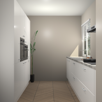 Zijdegrijze hoogglans keuken Turijn 83617