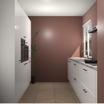 Zijdegrijze hoogglans keuken Turijn 83619